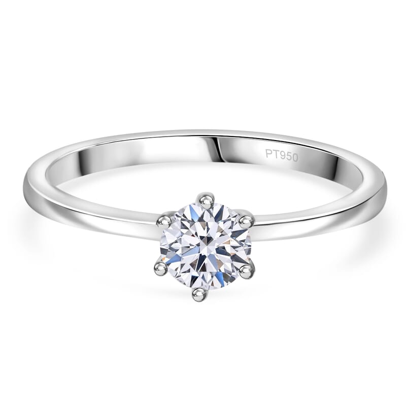Lab Grown Diamond G-H SI 0.75 ctw Ring in 950 Platinum (Size 11.5)