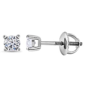 950 Platinum Lab Grown Diamond (G-H, SI) Earrings 0.52 ctw
