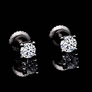 950 Platinum Lab Grown Diamond (G-H, SI) Earrings 0.52 ctw