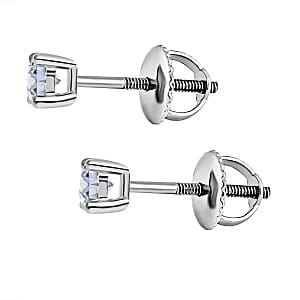 950 Platinum Lab Grown Diamond (G-H, SI) Earrings 0.52 ctw