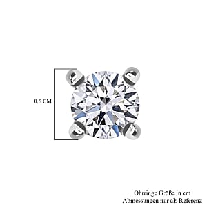 950 Platinum Lab Grown Diamond (G-H, SI) Earrings 0.52 ctw