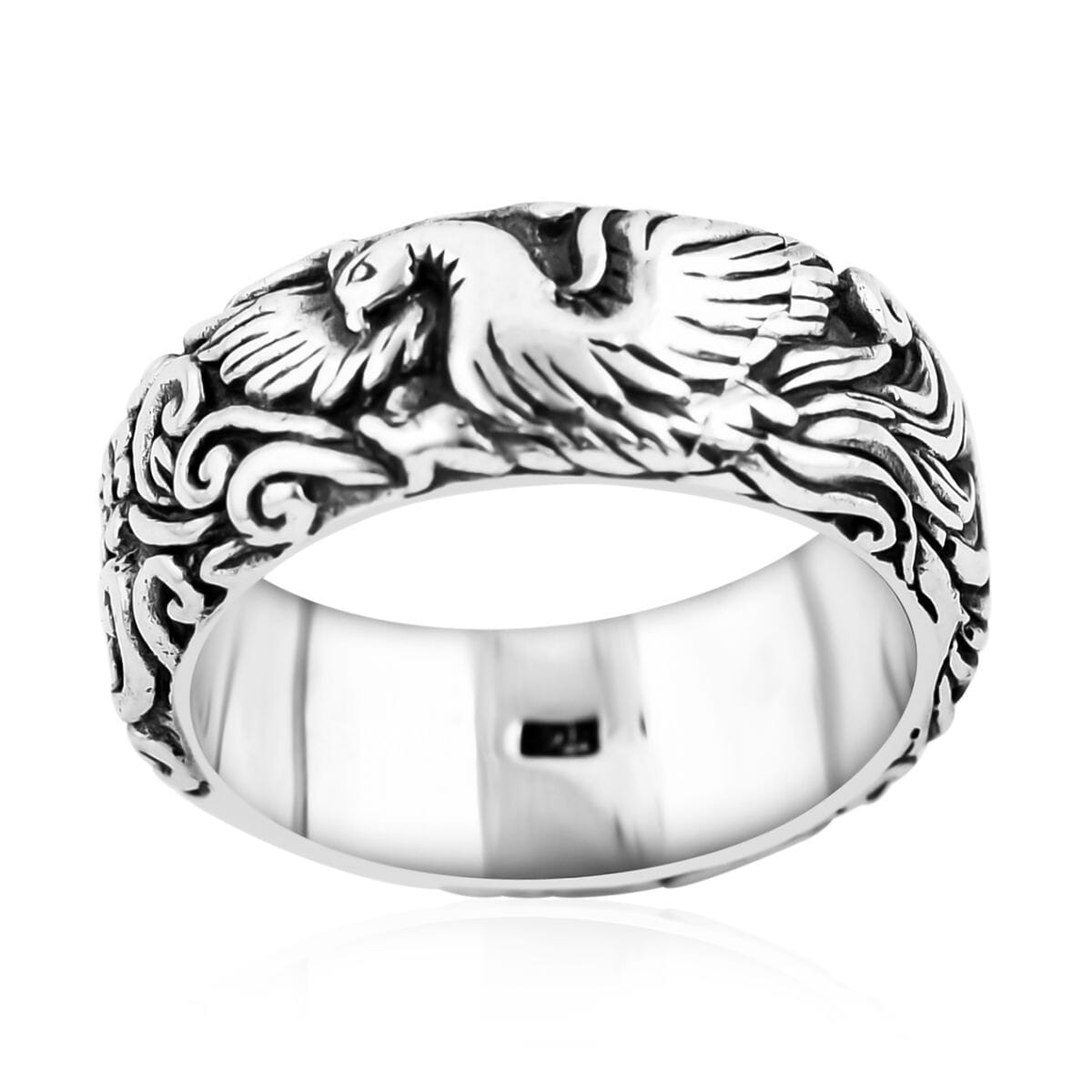Bali Legacy Sterling Silver Phoenix Ring (Size 6.0) 8.75 Grams image number 0