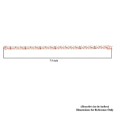 Modani Marropino Morganite Tennis Bracelet in 14K Rose Gold Over Sterling Silver (7.25 In) 21.75 ctw