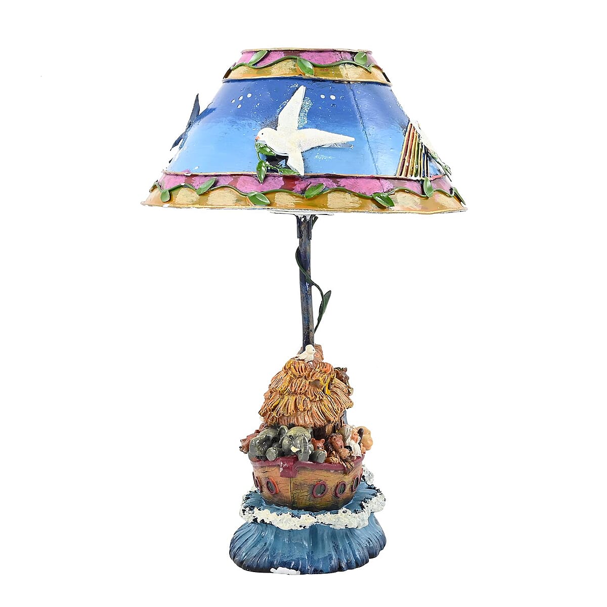 Candle Lamp Noah's Ark, Multi Colored Tealight Candle Holder Stand For Home Decor Tabletop Desktop Office image number 1