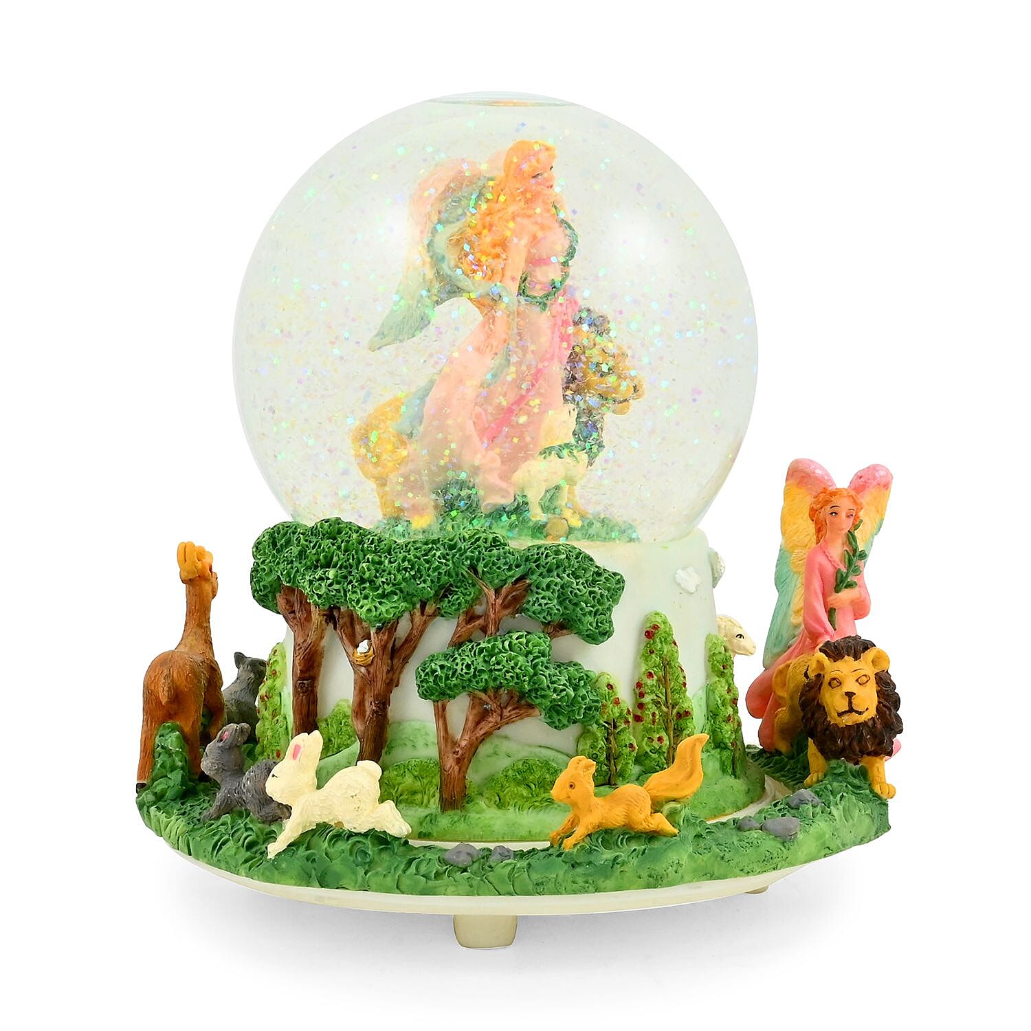 Globe 100mm Rotating Angel (Flawed Quality Snow Globe) 