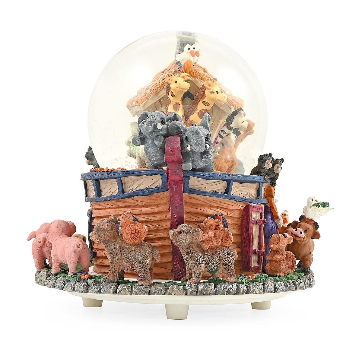 Globe 100mm Rotating Noah's Ark (Flawed Quality Snow Globe)  image number 1