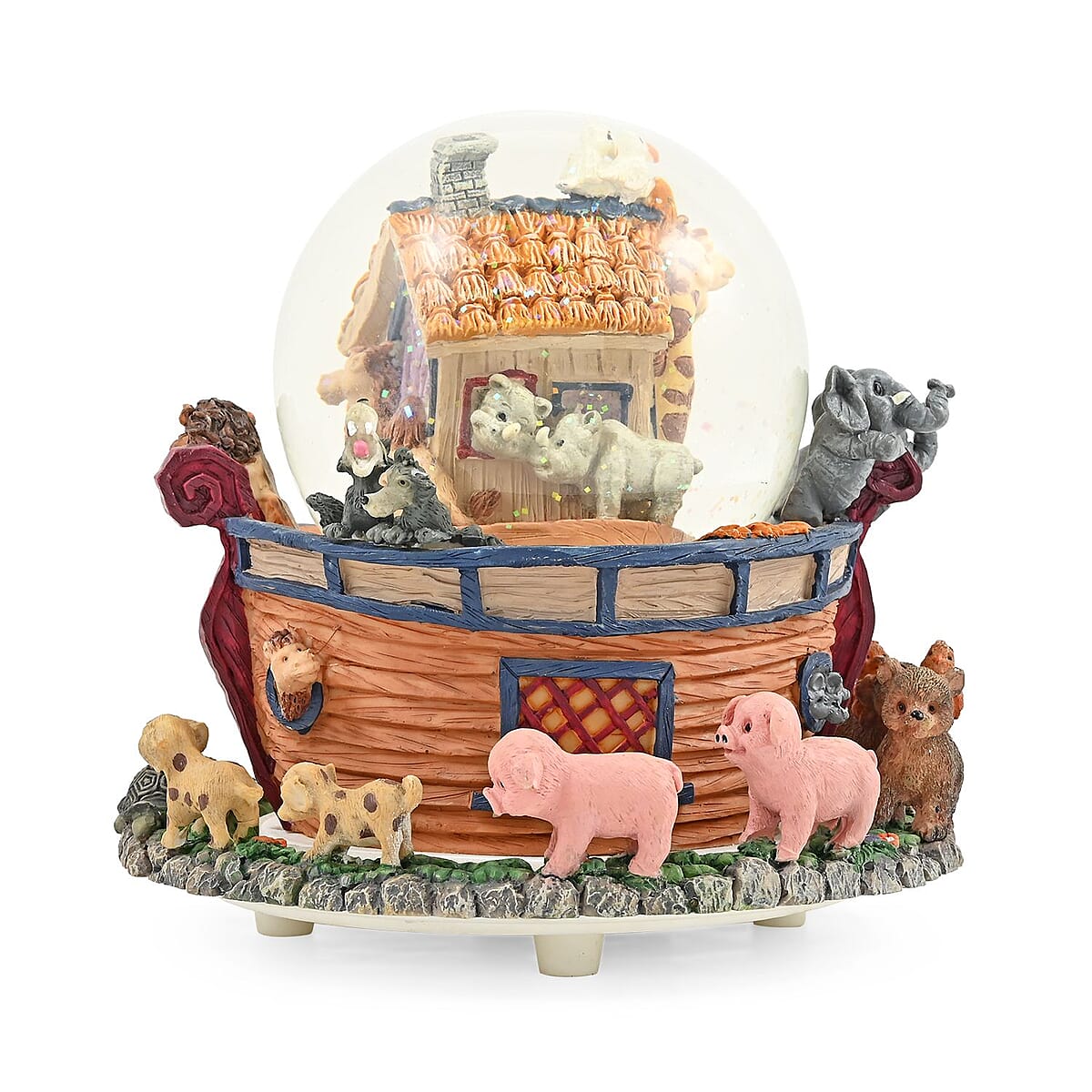 Globe 100mm Rotating Noah's Ark (Flawed Quality Snow Globe)  image number 2