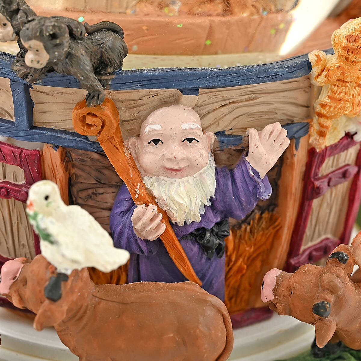 Globe 100mm Rotating Noah's Ark (Flawed Quality Snow Globe)  image number 4