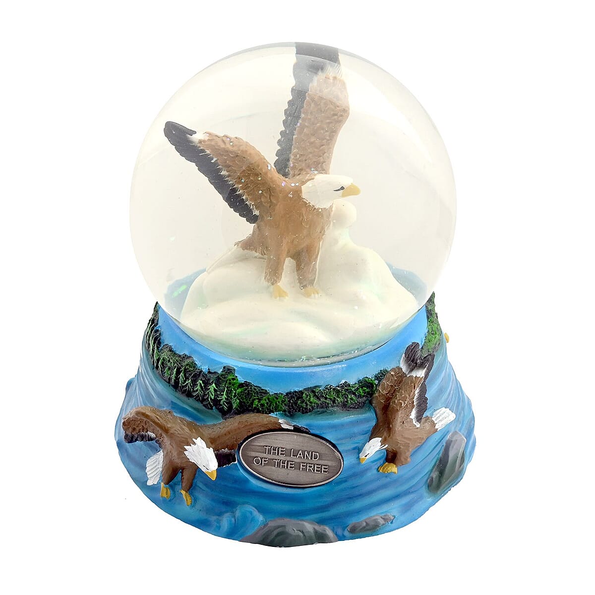 Closeout 100mm Musical Globe - Eagle image number 0