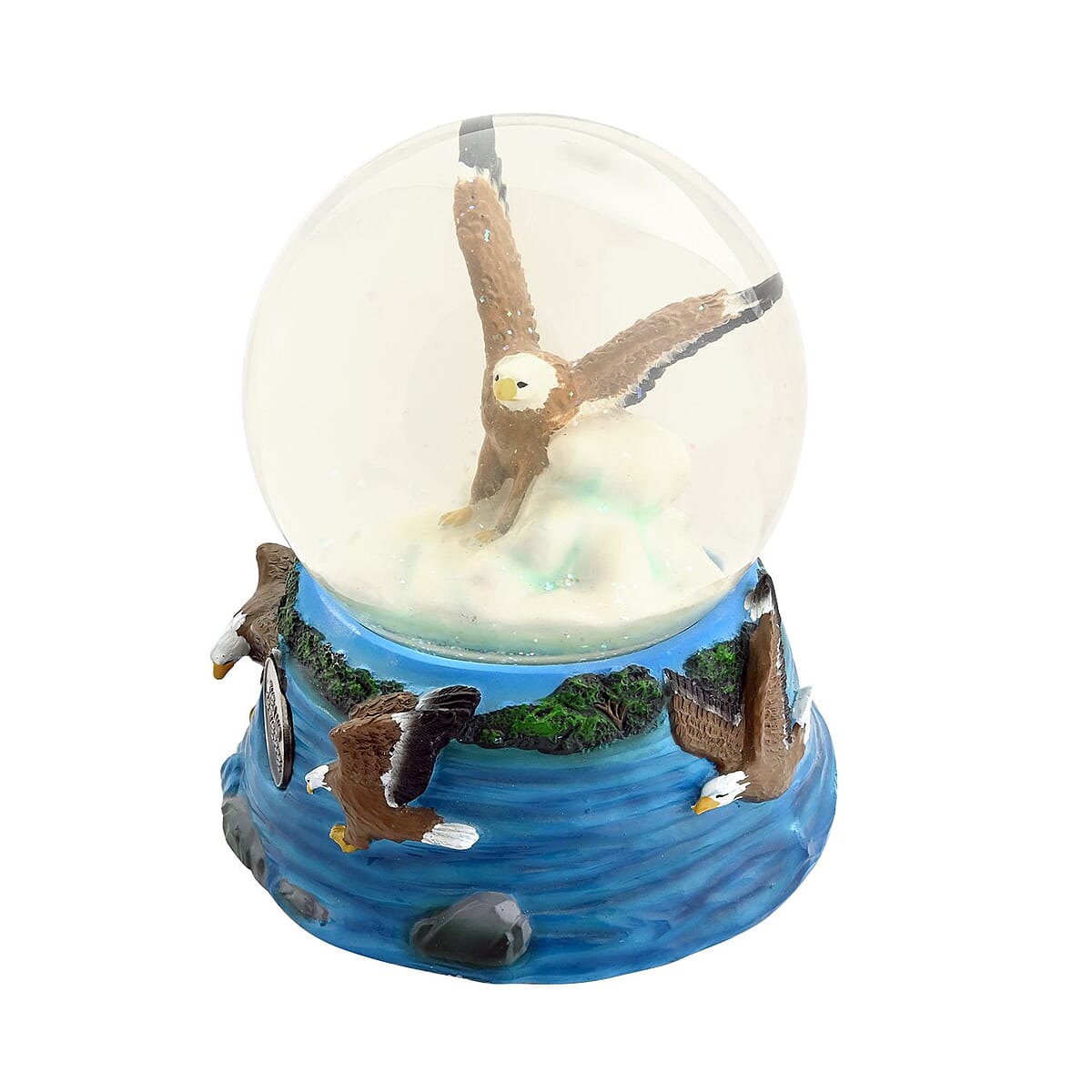 Closeout 100mm Musical Globe - Eagle image number 1