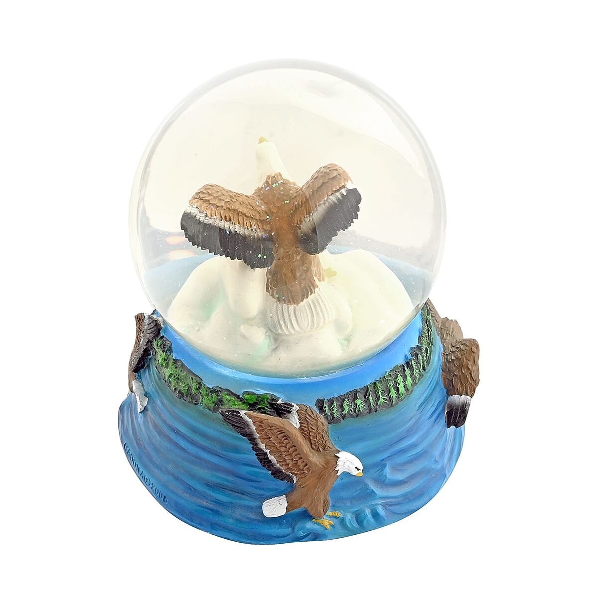 Closeout 100mm Musical Globe - Eagle image number 2