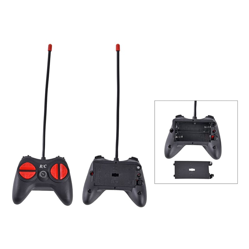 3pcs Red, Yellow and Blue 4 Channels Toy Car with LED Light (3xAA for Car, 2xAA for Controller Not Included)