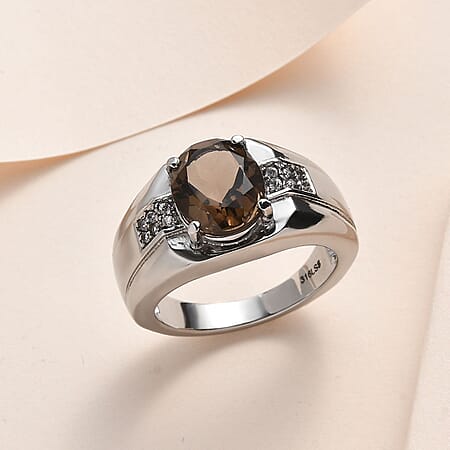 9 / Smoky Quartz / Pure Stainless Steel - Product card gallery slide 2 (10177210220857)