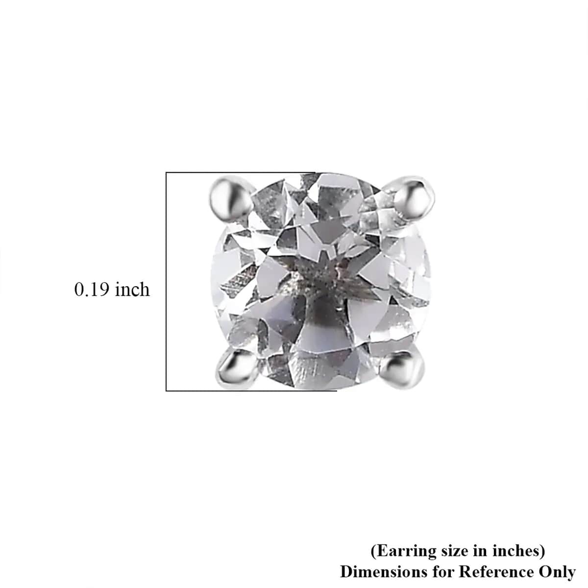 Brazilian Petalite Solitaire Stud Earrings in Platinum Over Sterling Silver 0.75 ctw image number 6