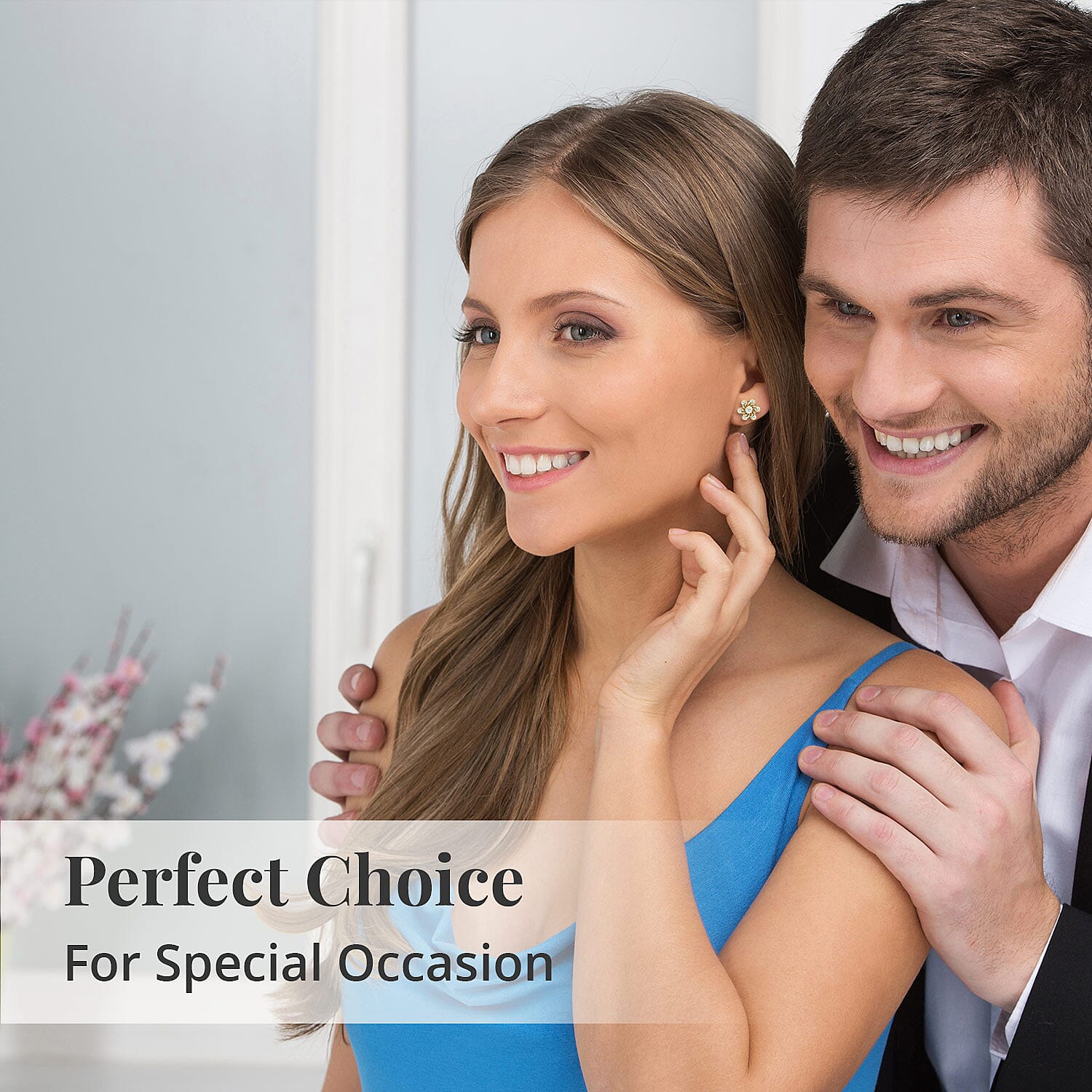 Moissanite Snowflake Stud Earrings in Vermeil Yellow Gold Over Sterling Silver 0.90 ctw