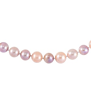 Multi Color Freshwater Pearl 342.50 ctw Necklace in 9K Yellow Gold  20 Inches