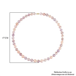 Multi Color Freshwater Pearl 342.50 ctw Necklace in 9K Yellow Gold  20 Inches