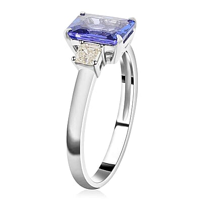Modani AAAA Tanzanite and G-VS Diamond 2.80 ctw Ring in 950 Platinum (Size 10.0) 4.70 Grams