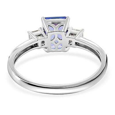 Modani AAAA Tanzanite and G-VS Diamond 2.80 ctw Ring in 950 Platinum (Size 10.0) 4.70 Grams