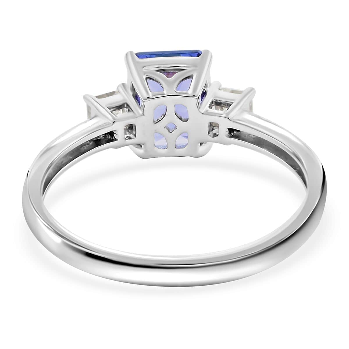 Modani 950 Platinum AAAA Tanzanite and G-VS Diamond Ring (Size 10.0) 4.70 Grams 2.80 ctw image number 4