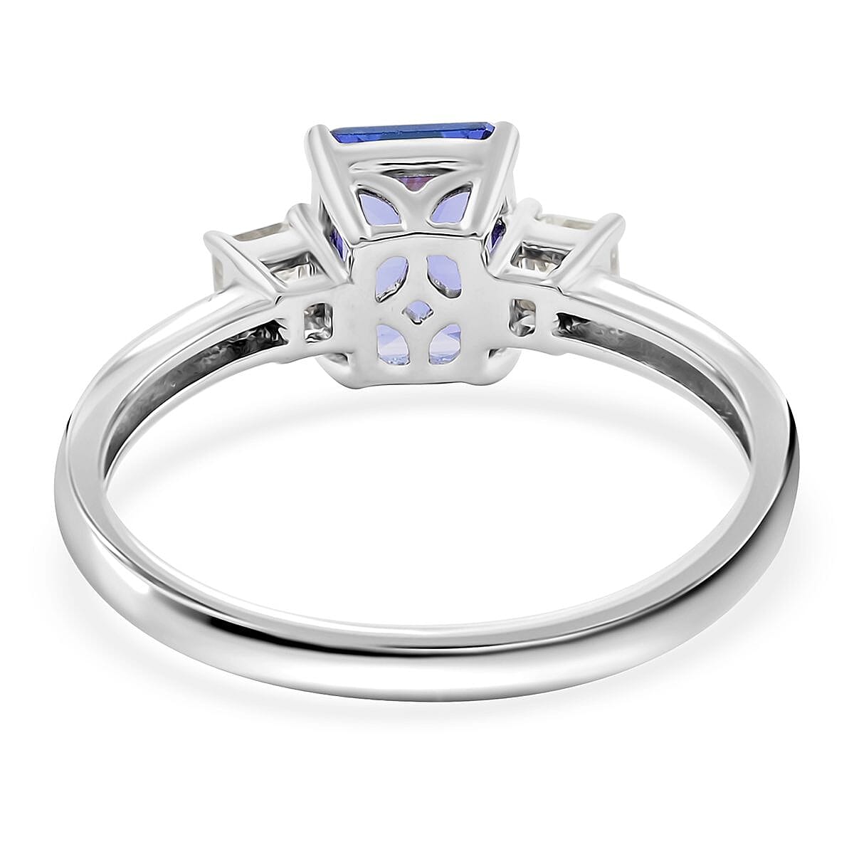 950 Platinum AAAA Tanzanite and G-VS Diamond Ring (Size 5.0) 4.70 Grams 2.80 ctw