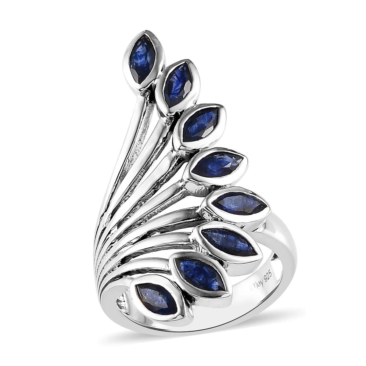Artisan Crafted Masoala Sapphire (FF) Ring in Sterling Silver (Size 6.0) 2.90 ctw image number 0