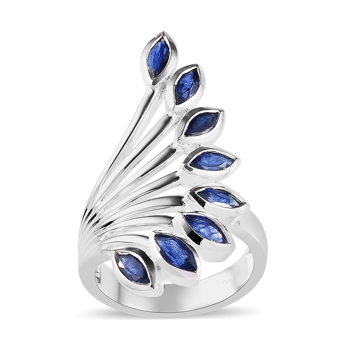 Artisan Crafted Masoala Sapphire (FF) Ring in Sterling Silver (Size 9.0) 2.90 ctw