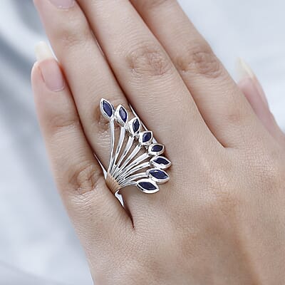 Artisan Crafted Masoala Sapphire (FF) Ring in Sterling Silver (Size 9.0) 2.90 ctw