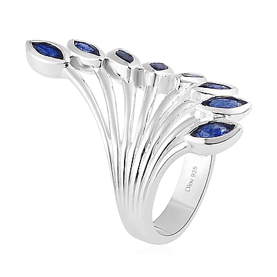 Artisan Crafted Masoala Sapphire (FF) Ring in Sterling Silver (Size 9.0) 2.90 ctw