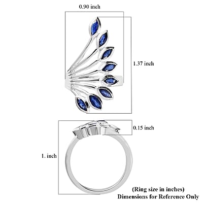 Artisan Crafted Masoala Sapphire (FF) Ring in Sterling Silver (Size 9.0) 2.90 ctw