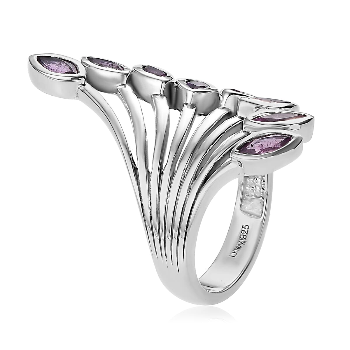 Artisan Crafted Ilakaka Hot Pink Sapphire (FF) Ring in Sterling Silver (Size 6.0) 2.65 ctw image number 3