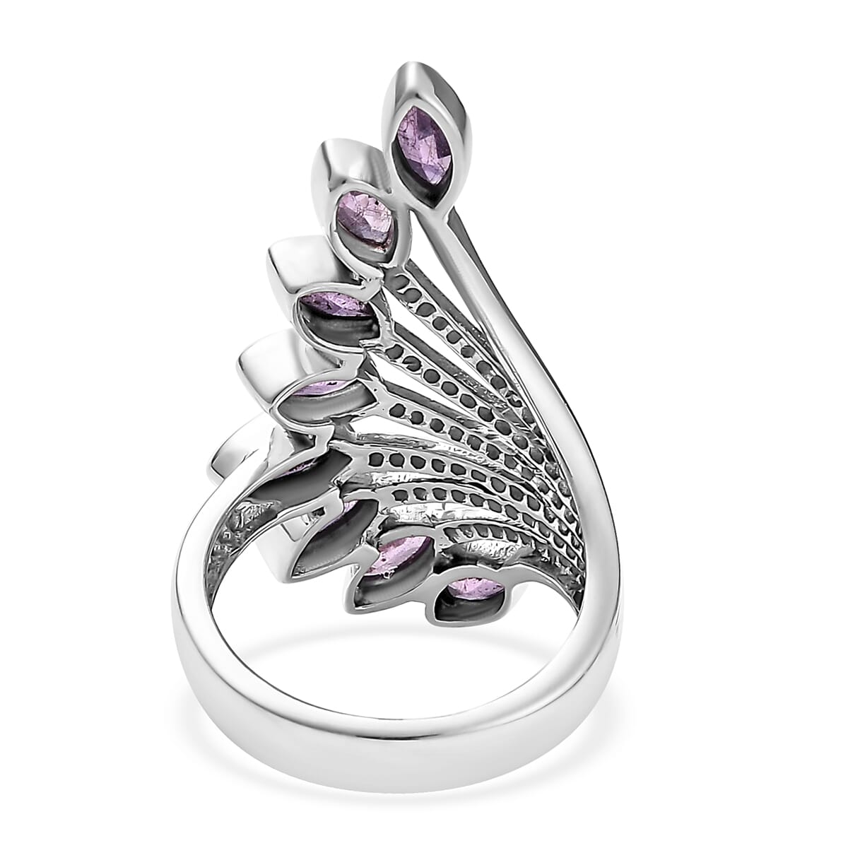 Artisan Crafted Ilakaka Hot Pink Sapphire (FF) Ring in Sterling Silver (Size 6.0) 2.65 ctw image number 4