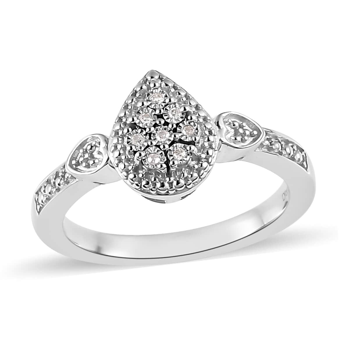 Diamond Accent Ring in Platinum Over Sterling Silver image number 0