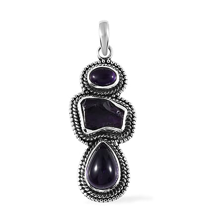 African Amethyst / 925 Silver / Black Oxidised - Product card gallery slide 1 (10177211531577)