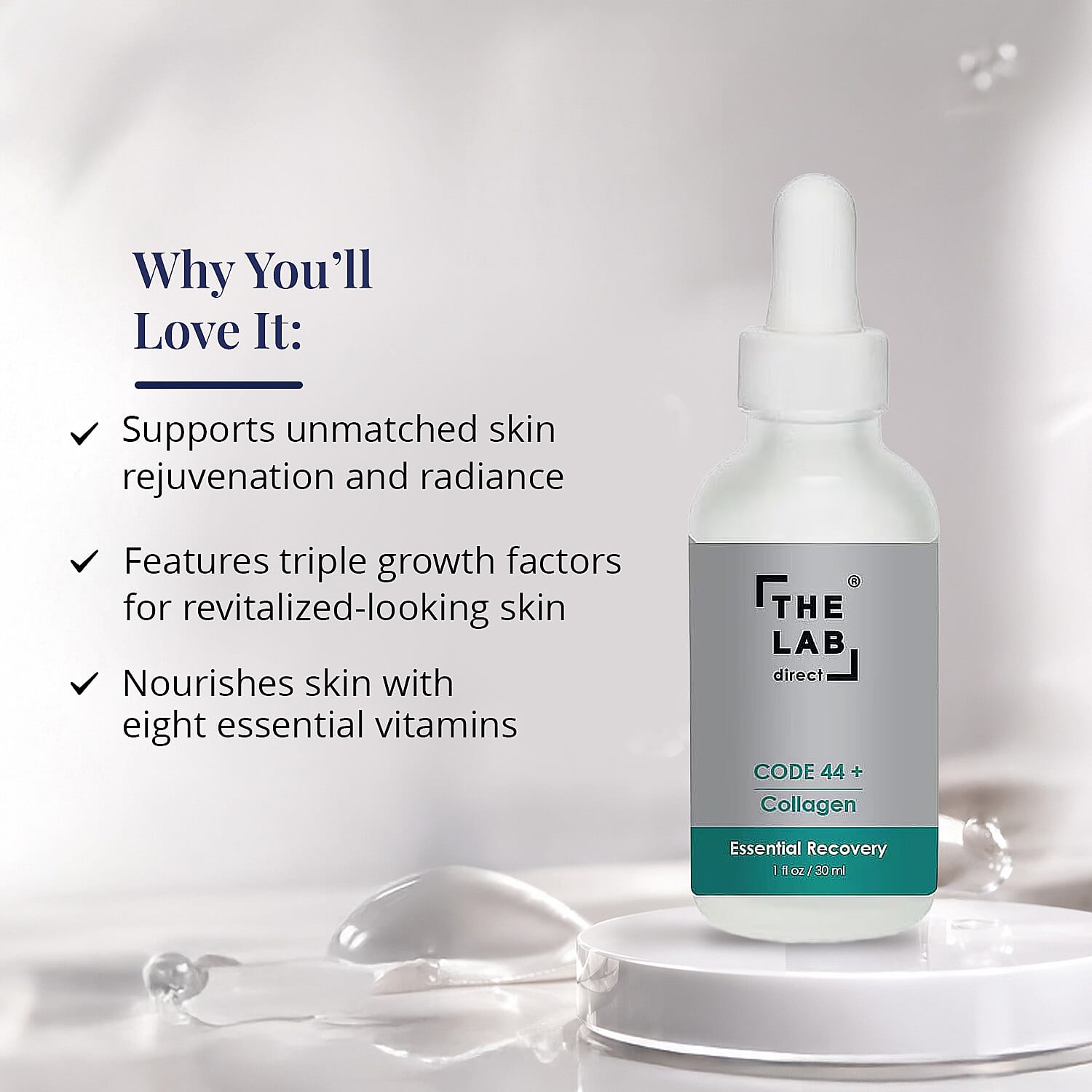 The Lab Direct Code 44+ Collagen Essential Recovery 1 oz (Ships in 3-5 Days)