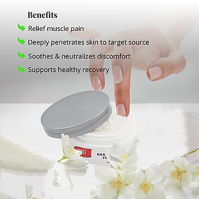 Joint-Ritis Hand & Feet Therapy Hand Foot Pain Reliever Cream For Muscle Pain, Paraben & Silicone Free Cream With Natural Ingredients (50ml) 3 oz