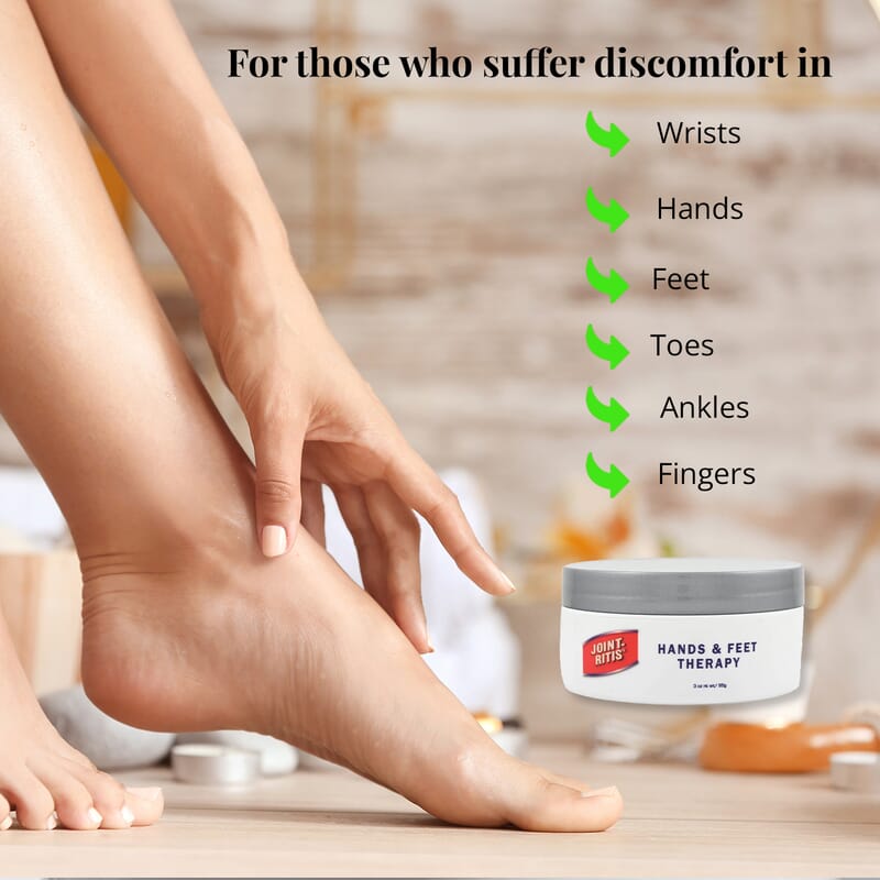 Joint-Ritis Hand & Feet Therapy Hand Foot Pain Reliever Cream For Muscle Pain, Paraben & Silicone Free Cream With Natural Ingredients (50ml) 3 oz