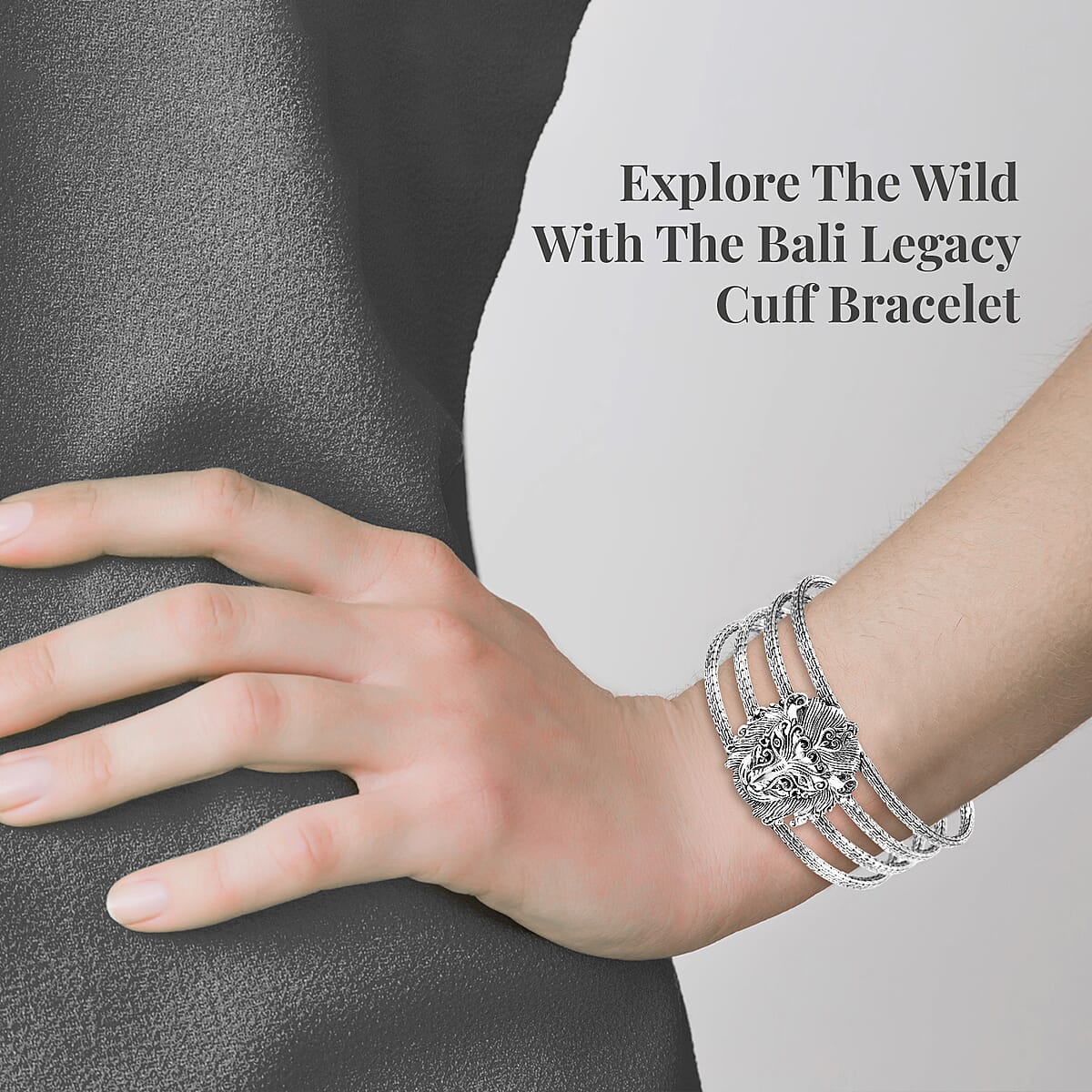 Bali Legacy Sterling Silver Borobudur Necklace 36 Inches 33.15 Grams image number 2