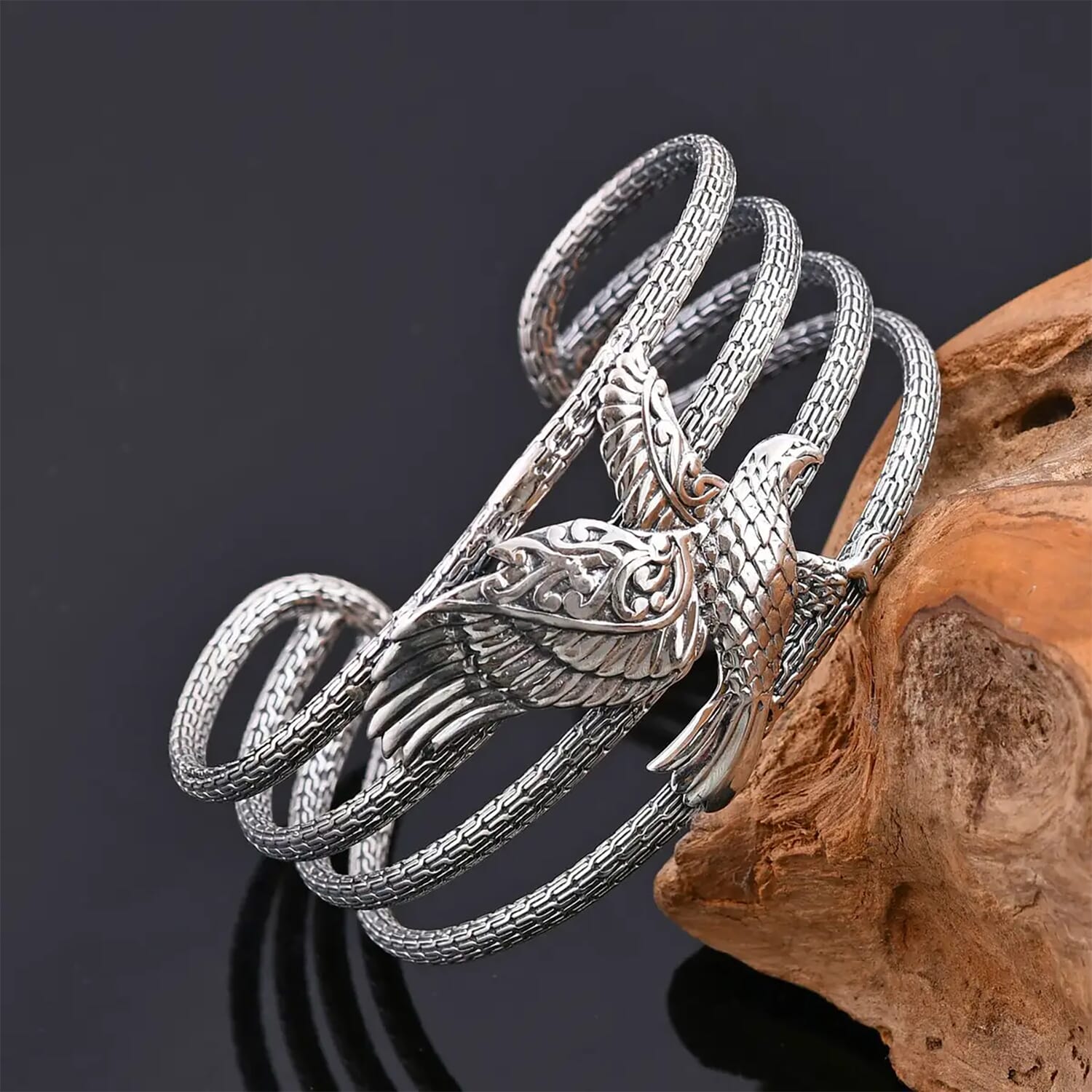 Silver eagle deals cuff bracelet