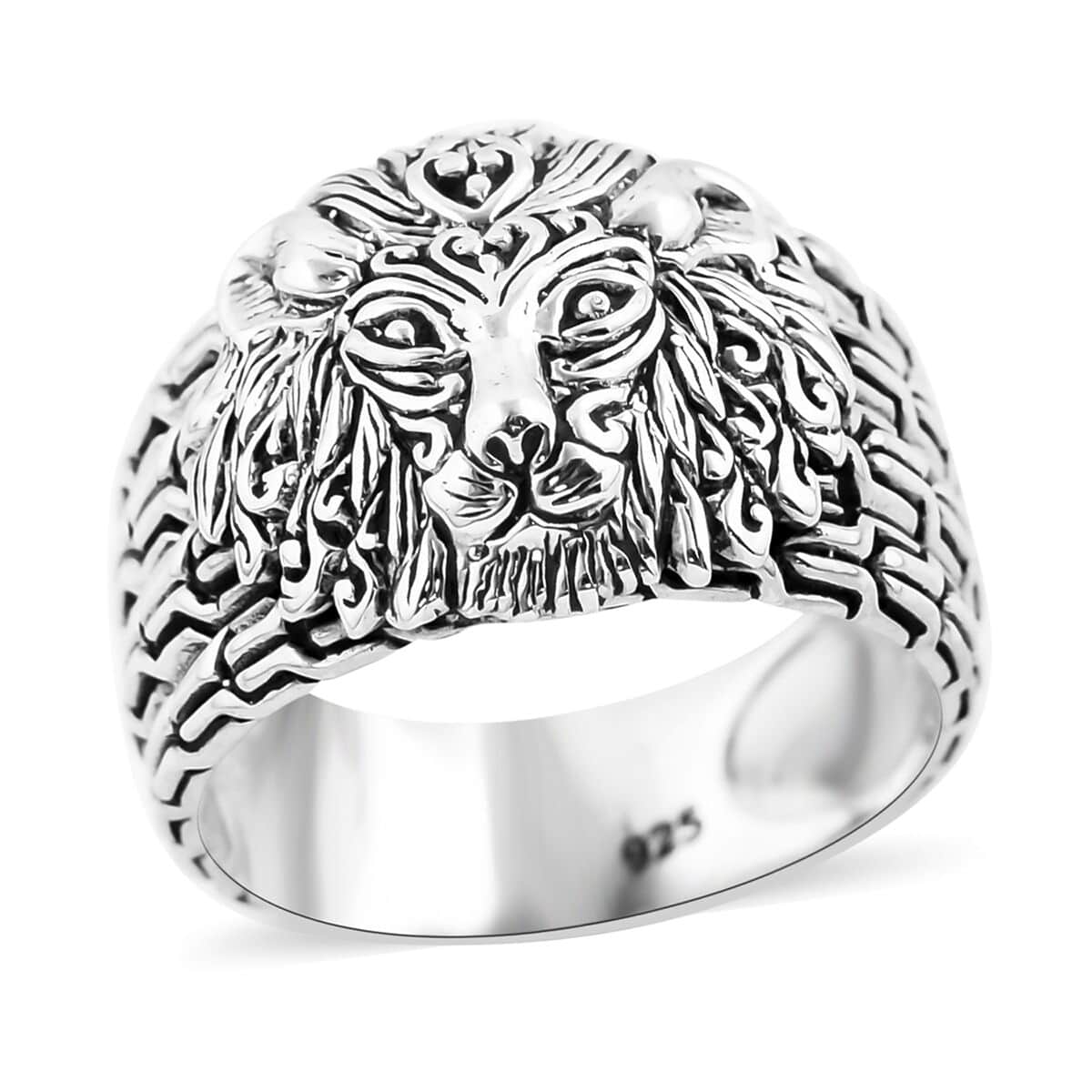 Bali Legacy Sterling Silver Lion Ring (Size 7) (9.45 g) image number 0