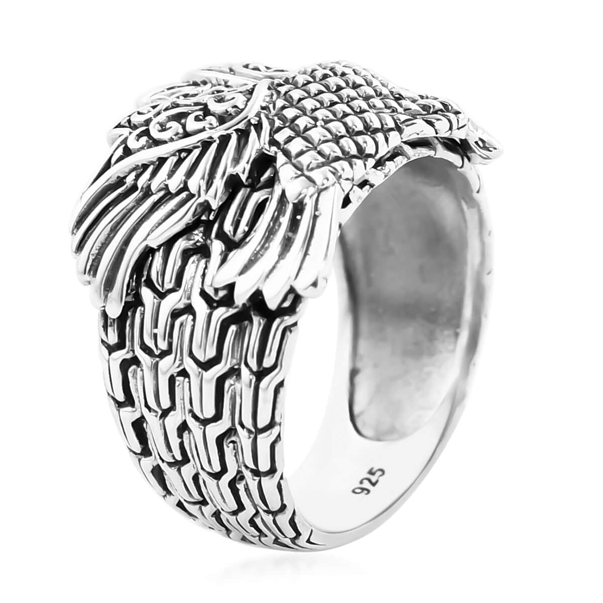 Bali Legacy Sterling Silver Eagle Ring (Size 9.0) 9.45 Grams image number 3