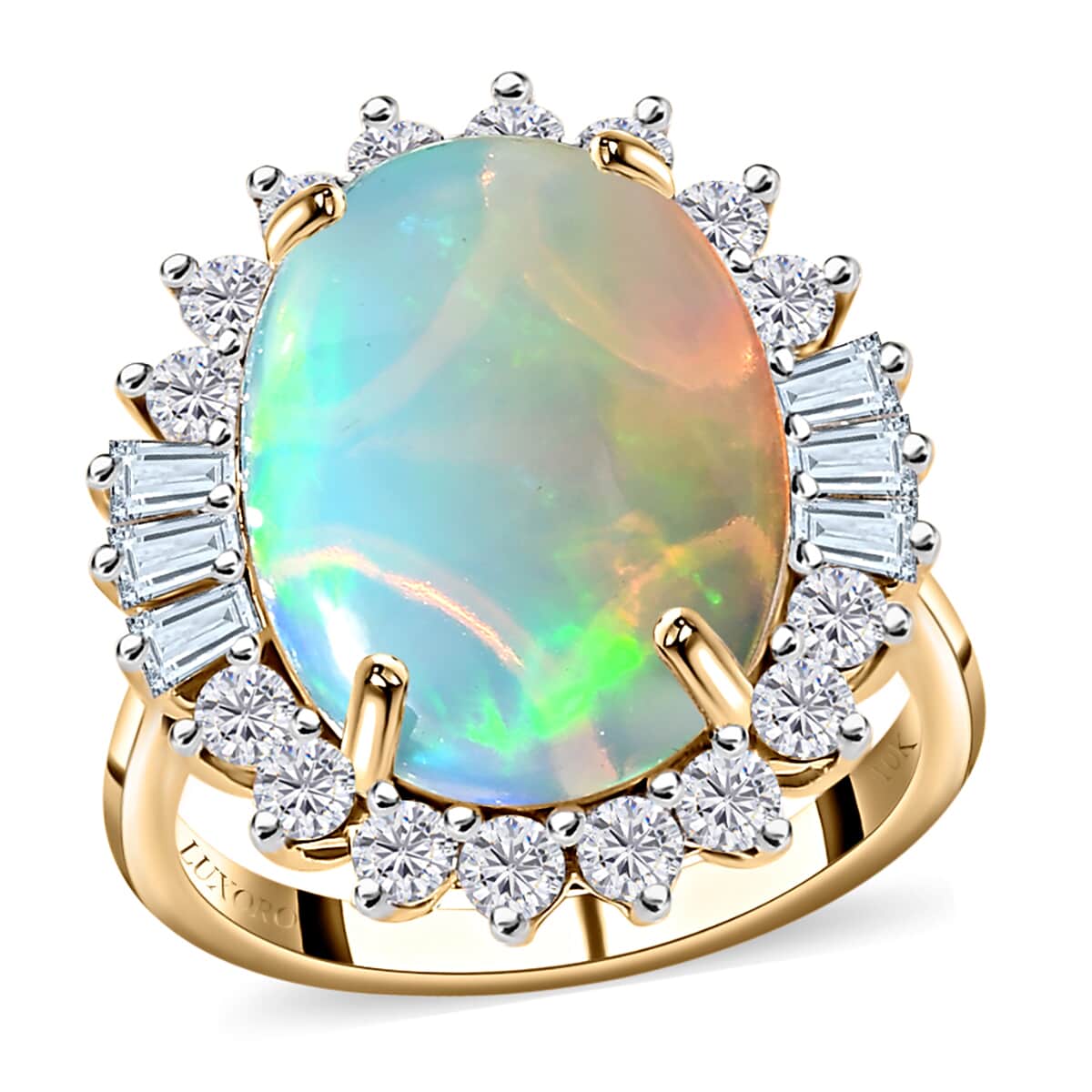 Buy Luxoro 10K Yellow Gold Premium Ethiopian Welo Opal and