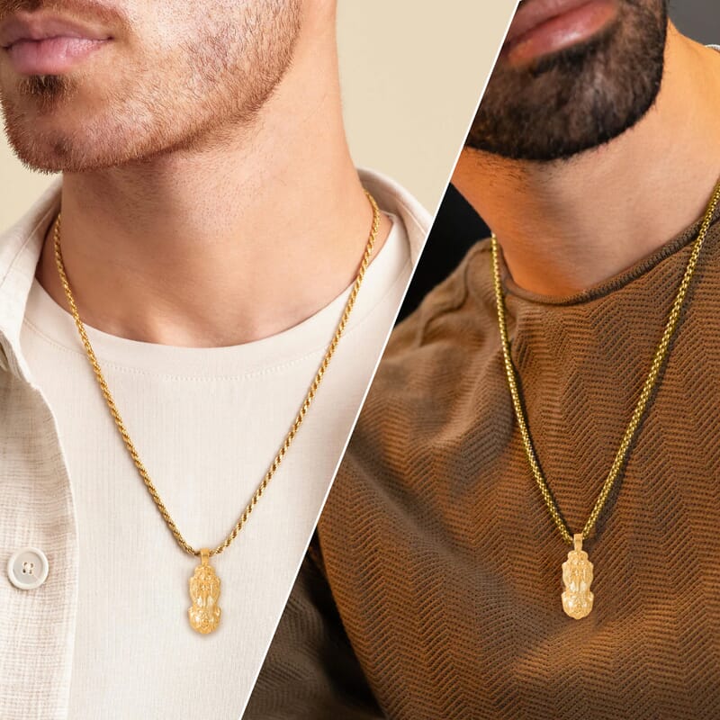 Pixiu Pendant without Chain in 24K Yellow Gold 0.20 Grams