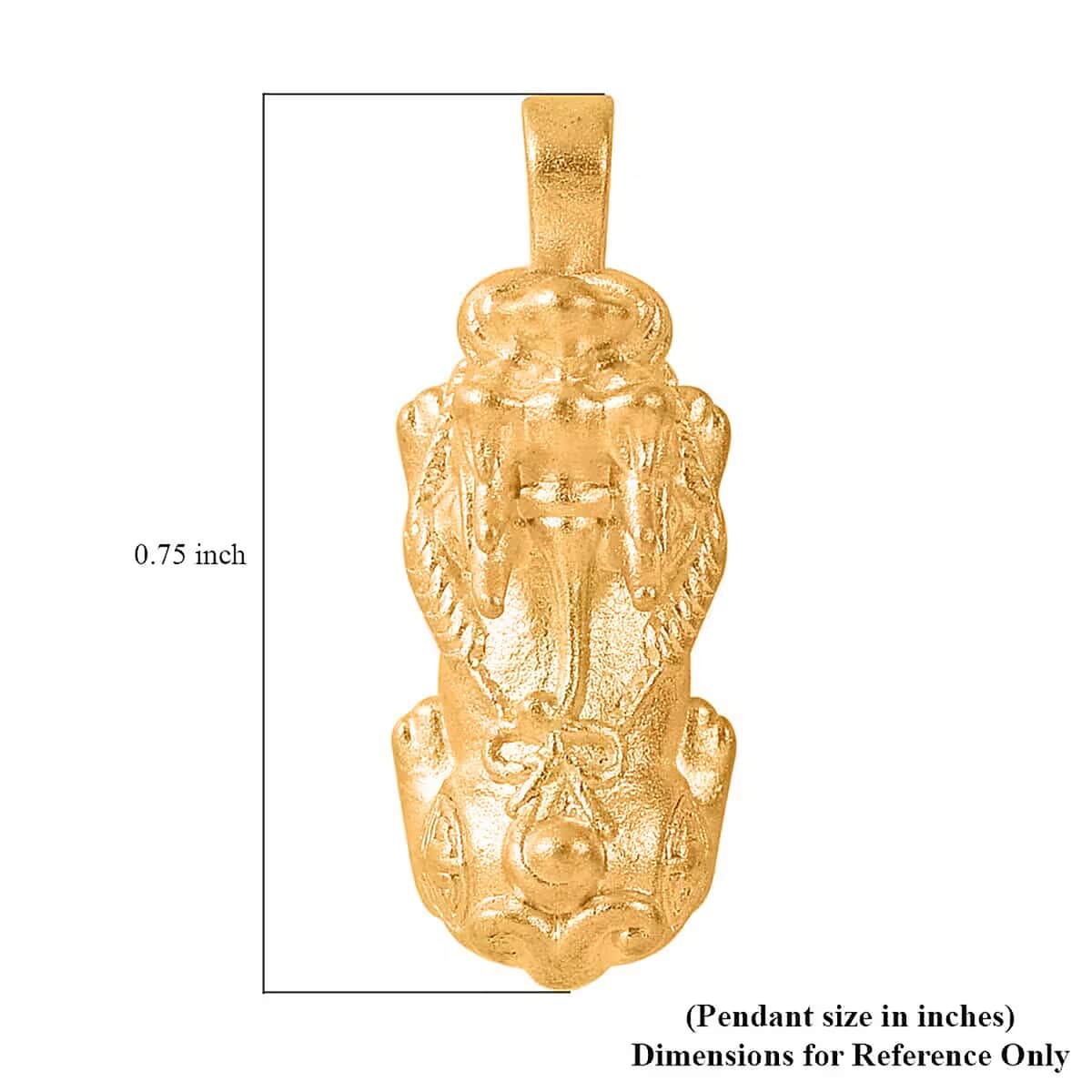 Pixiu Pendant in 24K Yellow Gold image number 6