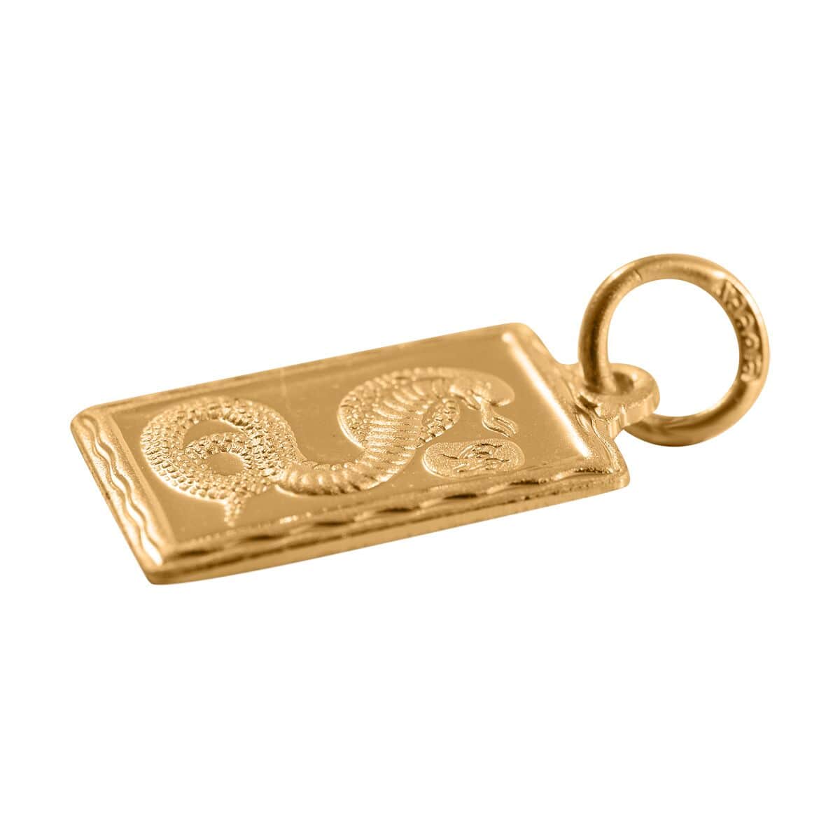 23K Yellow Gold Snake Pendant 1.9 Grams image number 2