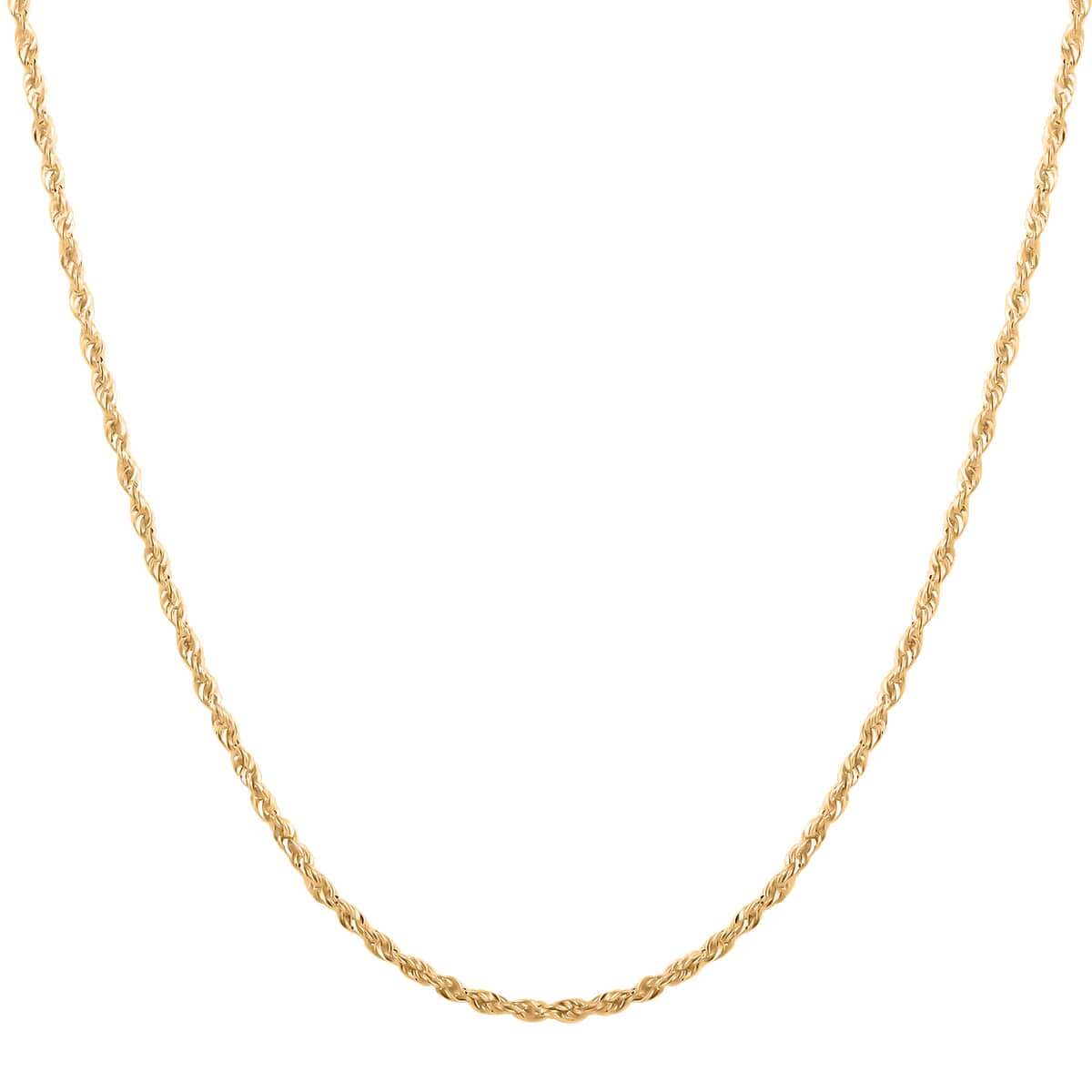10K Yellow Gold 5mm Rope Chain Necklace 24 Inches 9.30 Grams image number 0