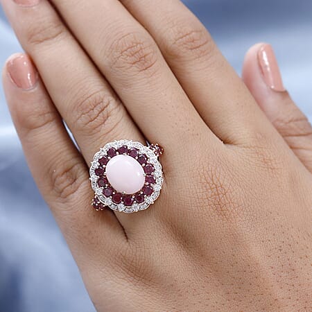6 / Pink Opal / 925 Silver - Product card gallery slide 3 (10177212350777)