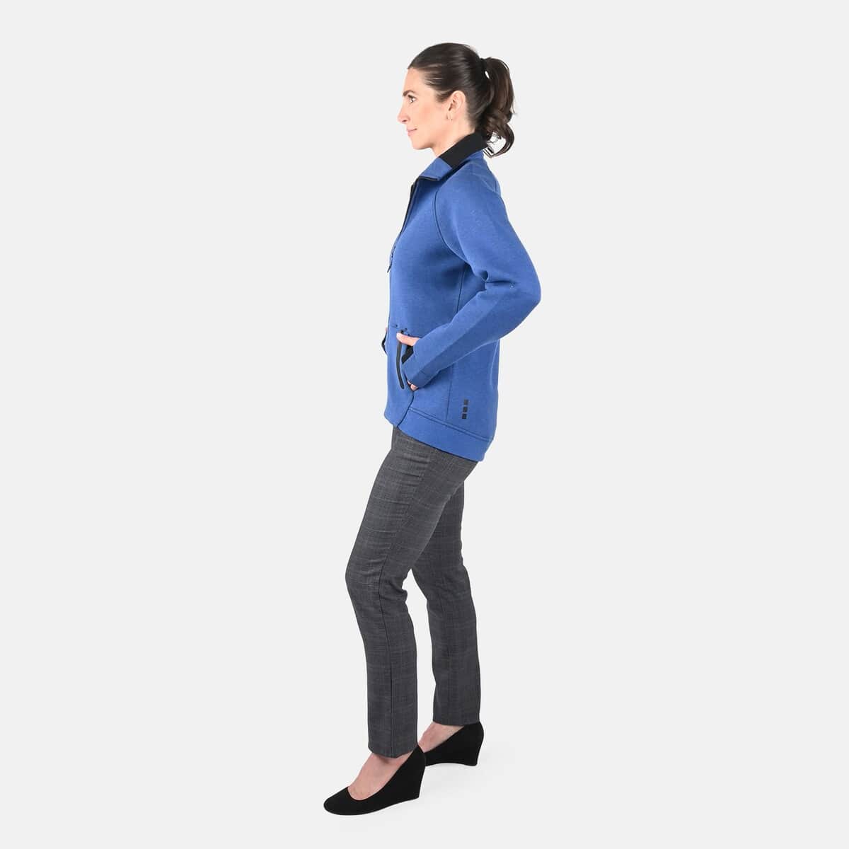 Elevate Blue Heather Kariba Knit Jacket - M image number 2