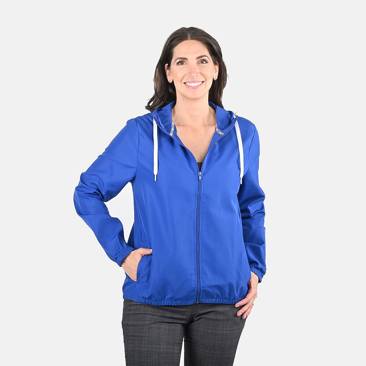 Champion Royal Blue Windbreaker with Hood - XXL image number 4