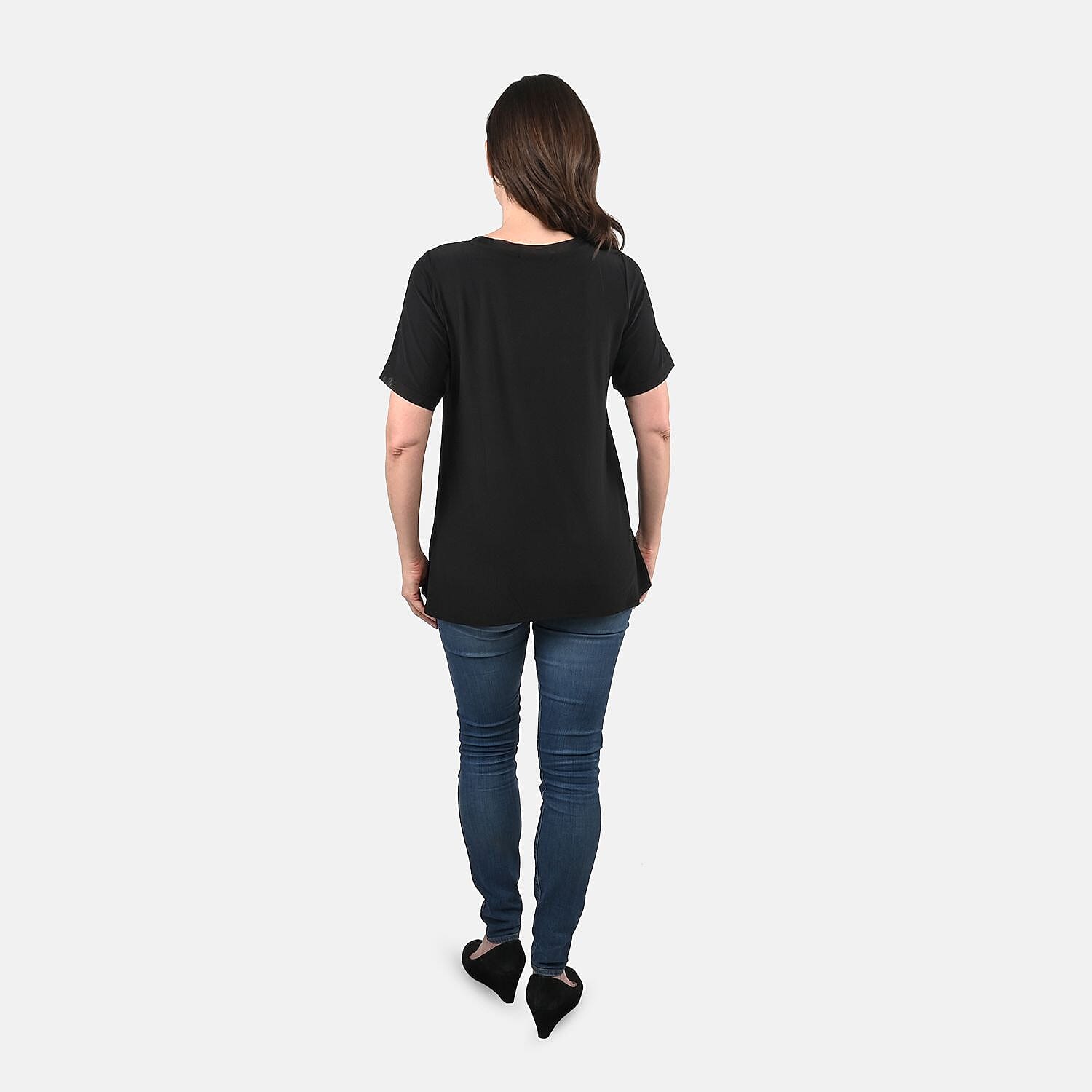 Grateful Black Short Sleeve Top - S